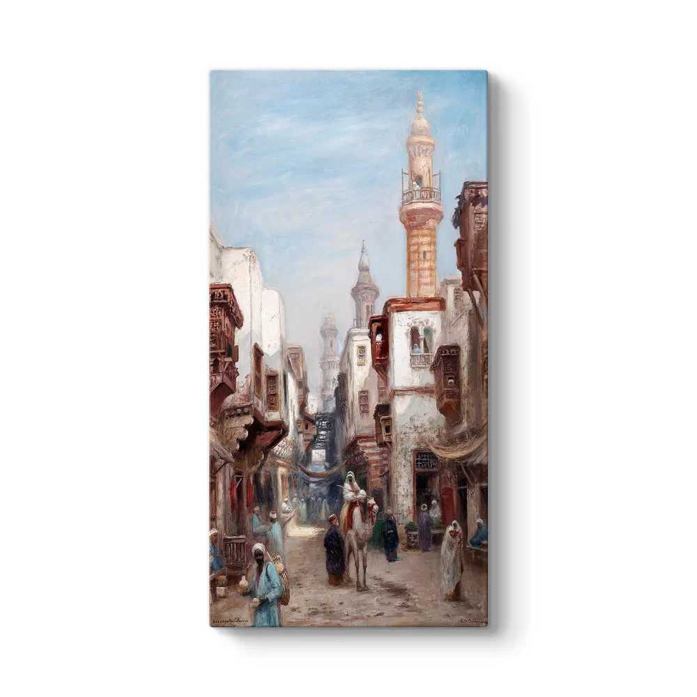 Frans Wilhelm Odelmark - Kahire Çarşı Caddesi Tablosu - Model 7
